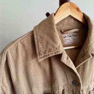 Free People Tan Corduroy Jacket